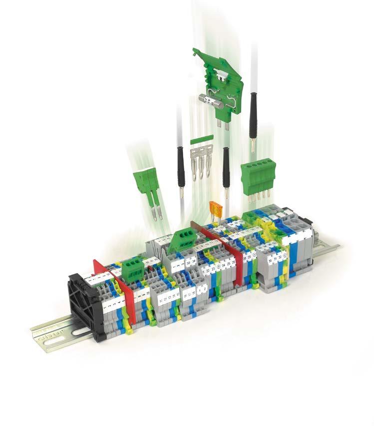 Cartuccia portacomponenti CPF/5 (fusibile / resistenza / diodo) Striscia di segnalazione presenza ponte Fusibile 5 x 20 mm Ponte PTC Spina di derivazione Tastatore /