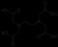 EDTA EDTA è un sale tetraprotico (H 4 Y) con valori di pka 1 = 2.0, pka 2 = 2.