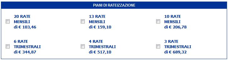 In questa sezione è possibile selezionare il piano di