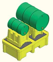 BASE1PL Base di raccolta in plastica per 1