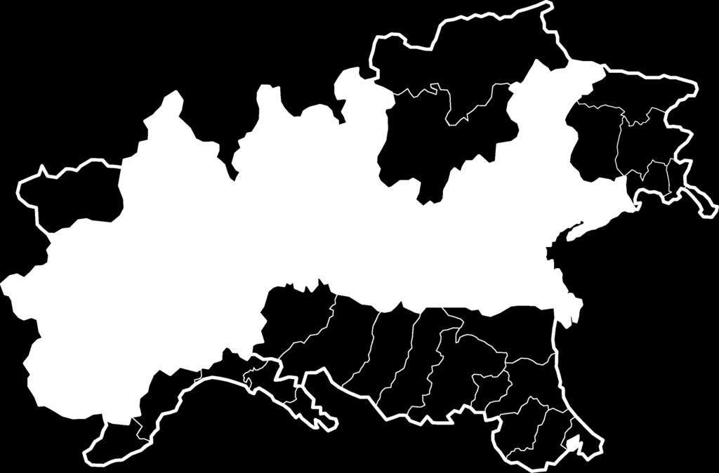 Le Regioni del progetto Totale area 19.