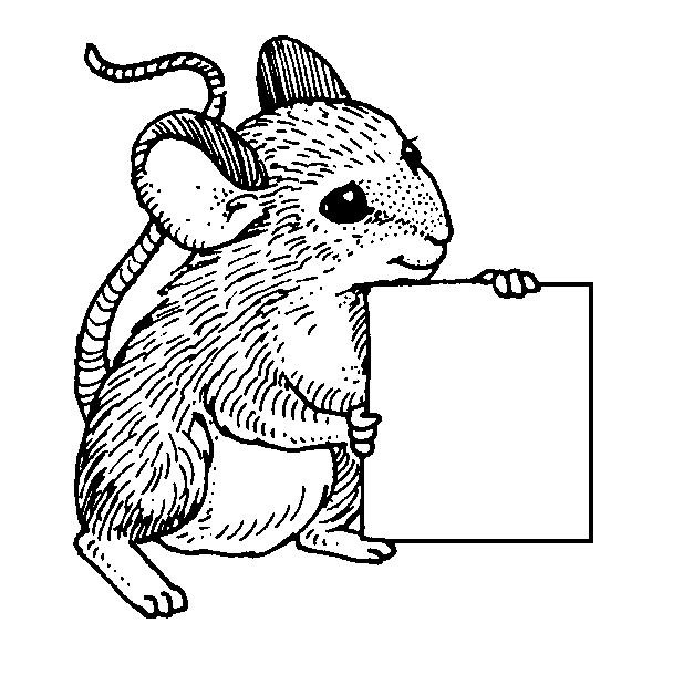 Vedo un topo con un foglio.