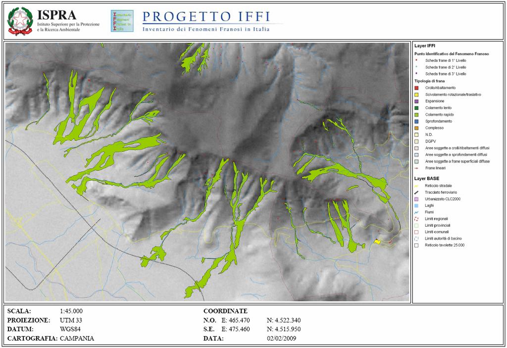 in un intervallo compreso tra 0 e 1.000 m.