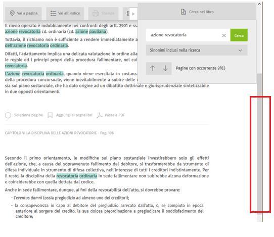 k. Scorrimento della pagina Lo scorrimento delle pagine avviene in verticale.