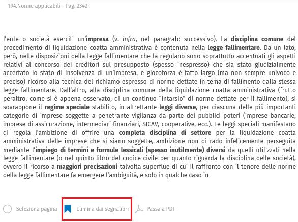 quali sono stati inseriti i segnalibri con il