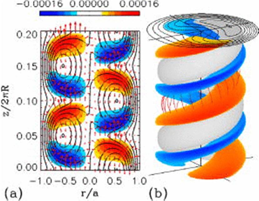 3-dimensionale; Proprietà caotiche e ordinate di stati RFP elicoidali; Microturbolenza, simulazioni non-lineari girocinetiche e