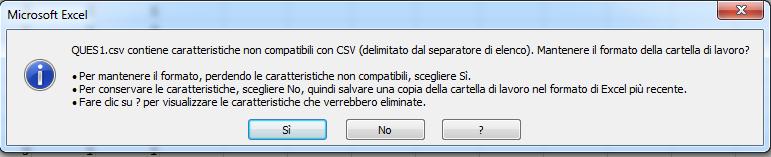 clccare S e. aprre l programma Note Pad++ (oppure un semplce Blocco Note) e salvare l fle QUES1 nella drectory C:/Mydata/; f.