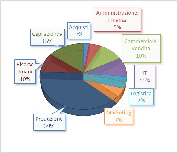 diverse categorie: La funzione aziendale degli