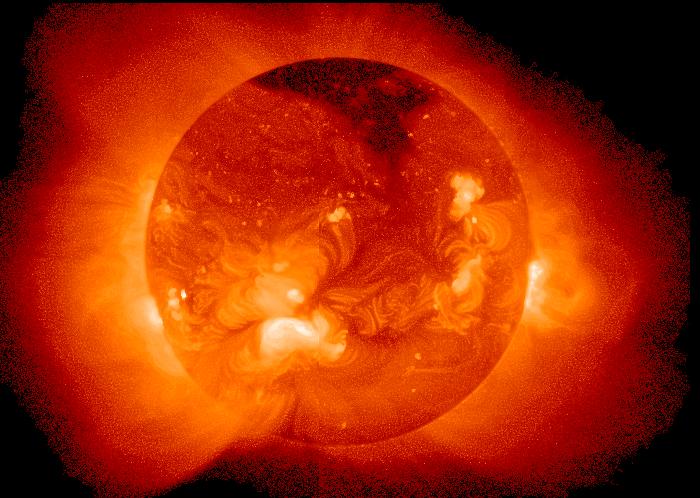 La corona solare Immagine della corona solare