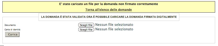 5.1. MESSAGGI DI ERRORE Se il file non viene caricato correttamente la procedura visualizza uno dei seguenti errori: il