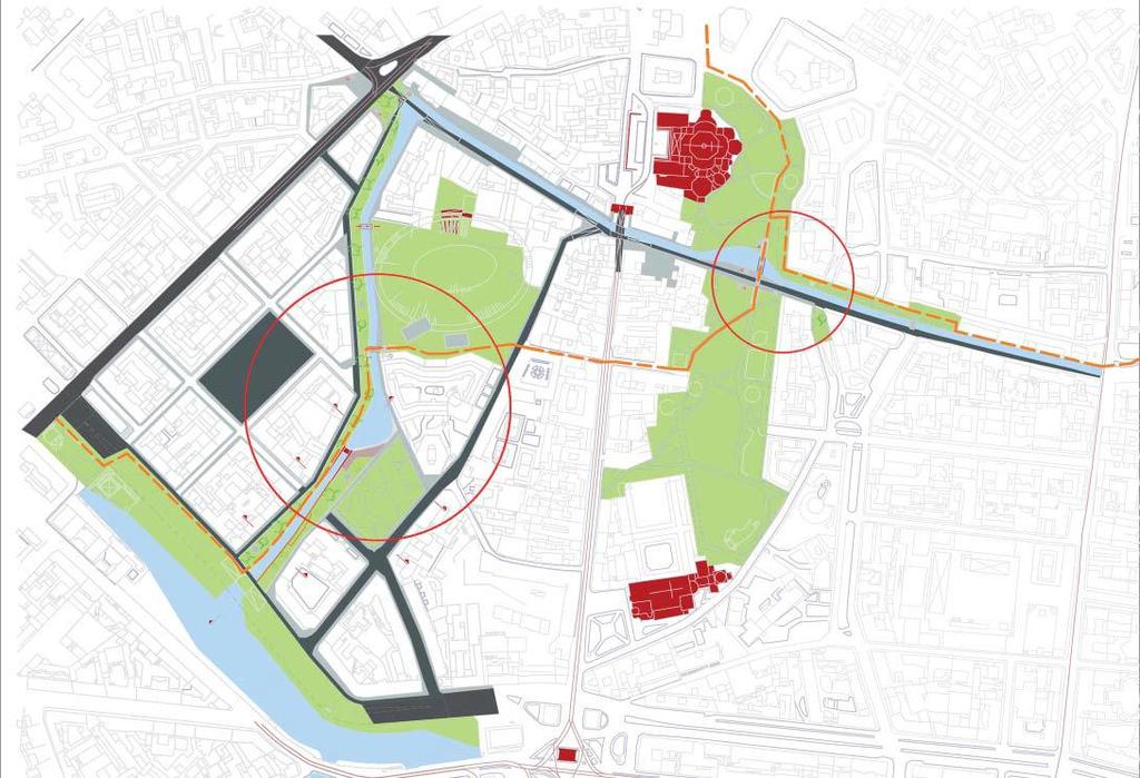 NUOVI LUOGHI E NUOVI PAESAGGI URBANI da via Santa Sofia alla Darsena Una parte fondamentale del progetto di riapertura dei