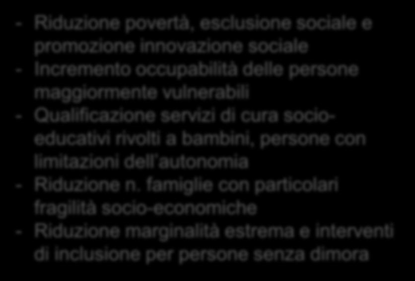 inserimento lavorativo - Favorire permanenza al lavoro e ricollocazione lavoratori in situazioni di crisi 2.