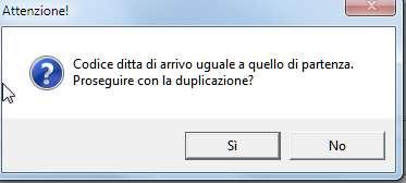 Inoltre poiché il codice del percipiente di partenza è il medesimo di quello di arrivo è necessario per avere la duplica nella stessa ditta inserire la spunta per permettere la rinumerazione dei