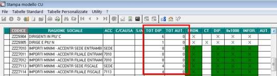 Per la verifica delle ditte/quadri presenti da stampare, è possibile stampare un report in formato excel utilizzando l apposito tasto Export Excel in calce alla videata: 4.2.