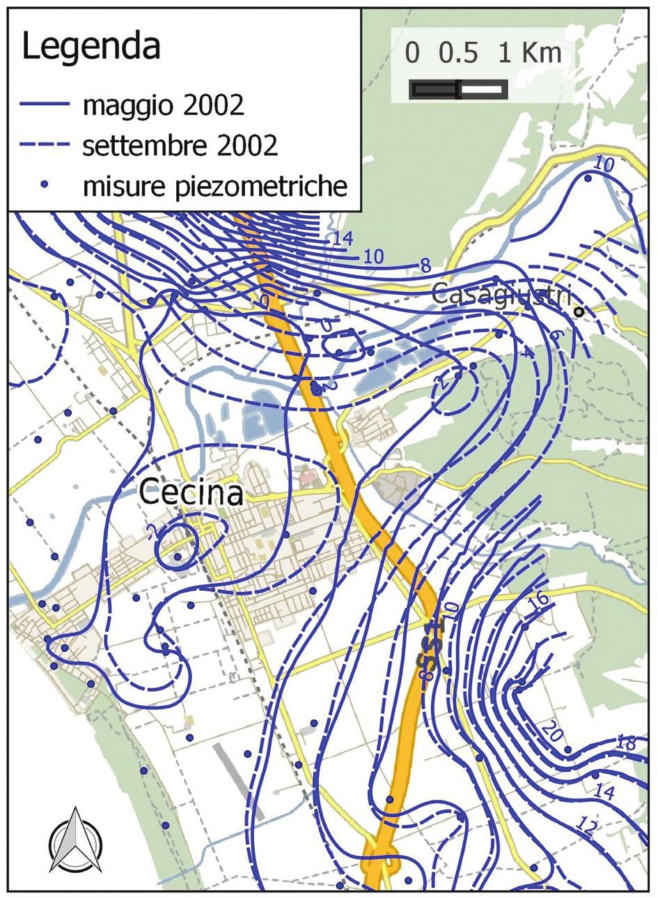 DOI 10.7343/AS-101-15-0128 scontinuità altimetrica, geologica e di permeabilità con le formazioni dei terrazzi alluvionali costieri della pianura.