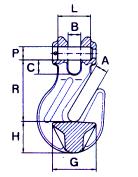 ACCESSORI PER ASSEMBLAGGIO DI IMBRACATURE Art. 44 - Campanella ovale Art. 44-S Campanella ovale con schiacciatura Catena 1 Braccio diam. 2 Bracci in in D P L S x X 7 6 1.0 1 8 x 0,34 8 7 2.