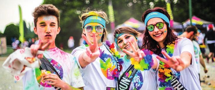 info utili IL TEMPo The Color Run si terrà anche in caso di pioggia.