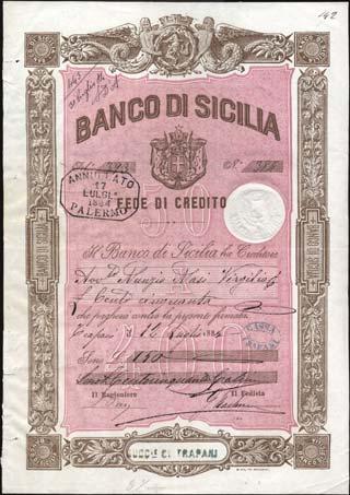 70 5377 BUONI DI CASSA - Umberto I (1878-1900) Lira 27/05/1898