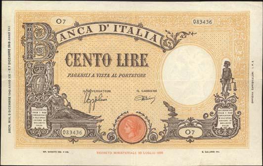 5388 100 Lire - Barbetti 08/10/1943 - B.I.