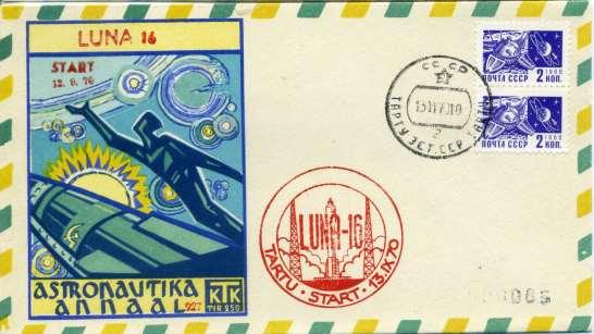 Anteriormente al 1975 è consentito ricordare gli avvenimenti spaziali sovietici con francobolli, interi postali, buste e cartoline con obliterazioni speciali riferite alla missione