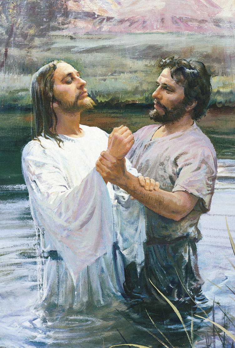 Gesù viene battezzato
