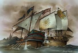 Come venne combattuta la battaglia di Lepanto Come è visibile dall immagine precedente, la battaglia fu combattuta in mare.