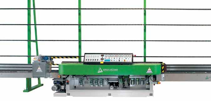 Molatrici rettilinee elettroniche per l esecuzione del filo piatto con filetti Electronic straight-line edging machines for the processing of flat edge with arris Elektronischen