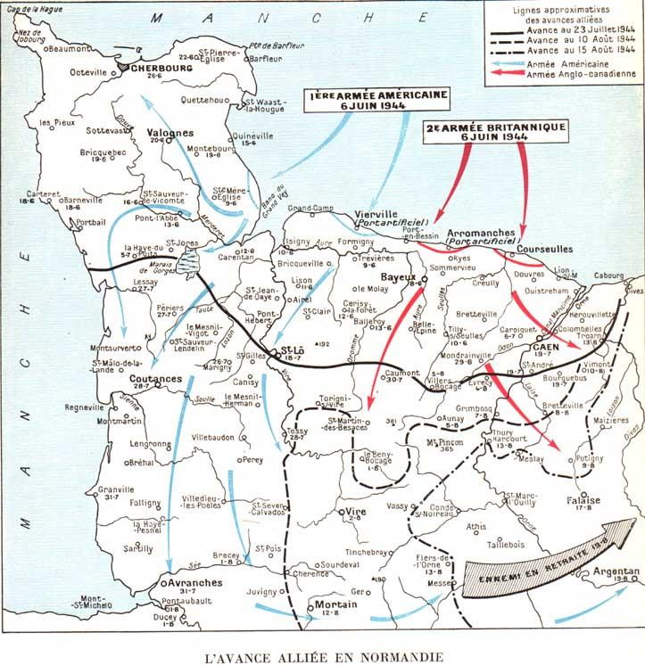 Mentre l'offensiva sovietica sul fronte orientale logorava le armate tedesche facendole arretrare oltre i confini originali dell'urss, gli Alleati invasero la Francia settentrionale con l'operazione