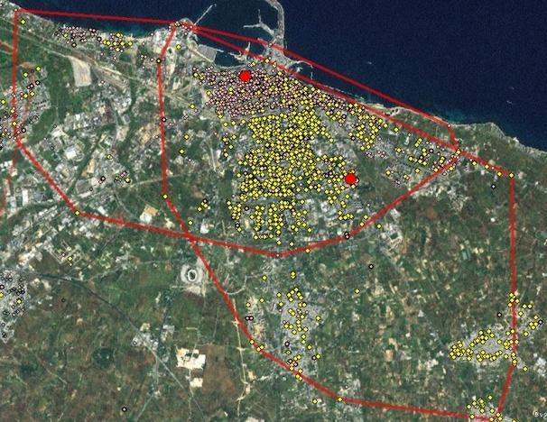 GeoIntelligence: il bacino territoriale servito dal punto vendita 6 1 Ogni UPI opera insieme ai competitors in una porzione di territorio; UPI e competitors offrono servizi/prodotti alle Aziende