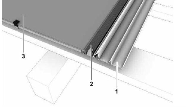 SOLRIF PROFILI PER SCOSSALINE Profili per scossaline Per l installazione integrata sono presenti speciali profili per