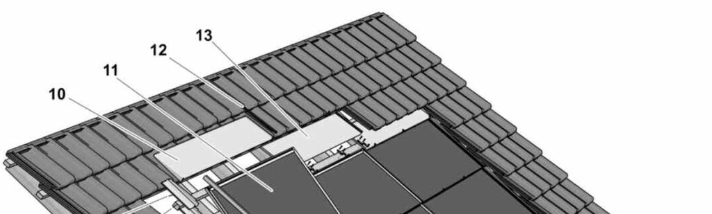 Panoramica 1. Copri-grondaiae nastro sigillante 2. Ganci per lamiera 3.