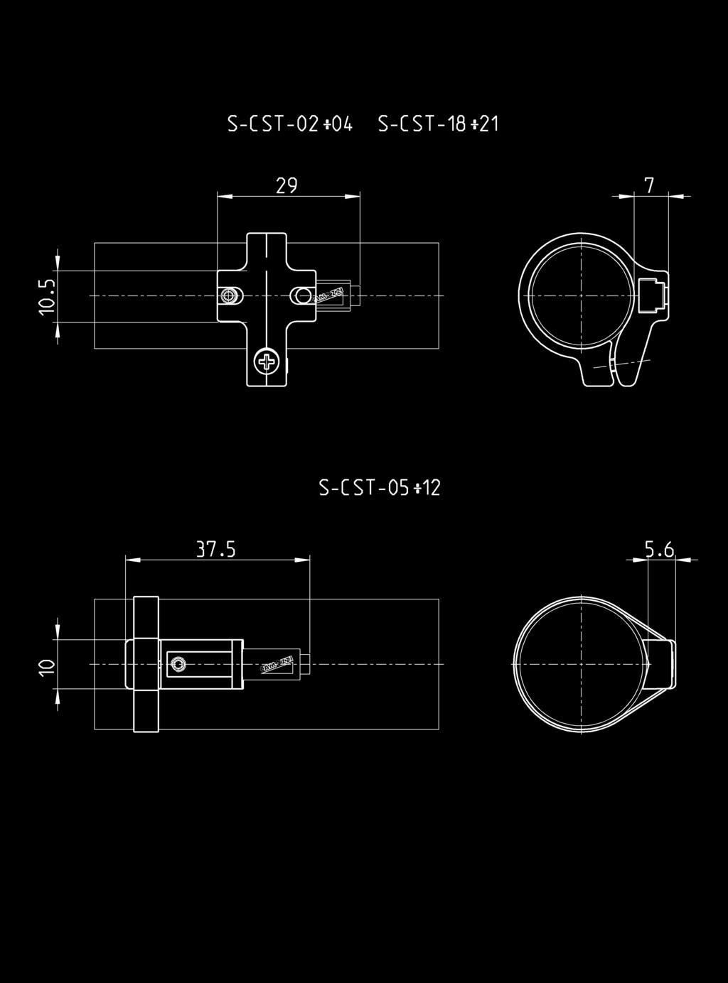 Cilindri Serie Ø S-CST-02 24-25-27 6 S-CST-03 24-25-27 20 S-CST-04