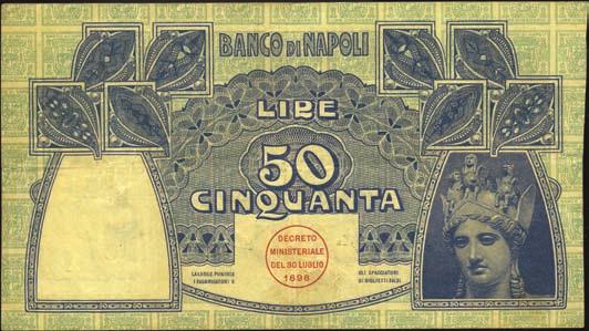 5366 NAPOLI - Biglietti al portatore 25 Lire