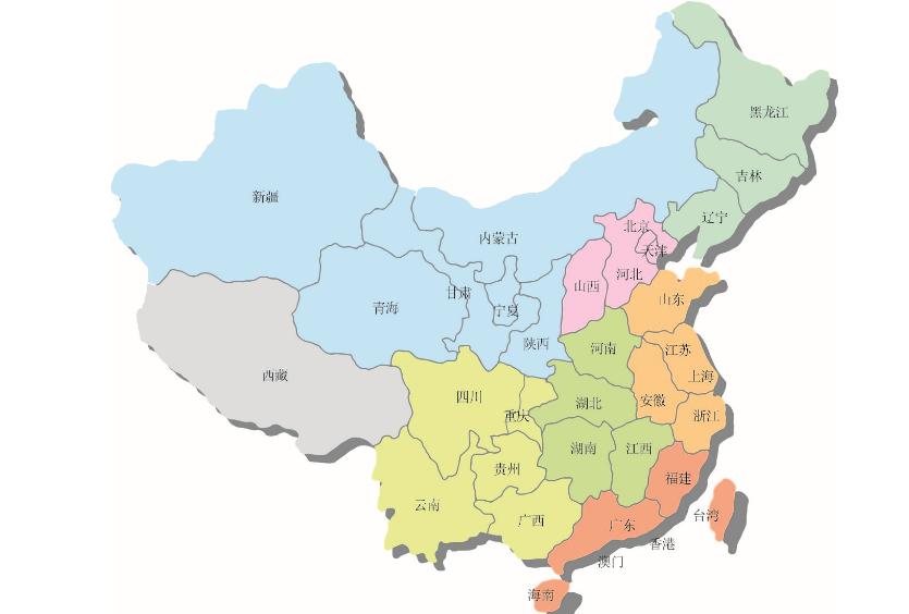 IL TERRITORIO CINESE A che cosa assomiglia la forma della carta geografica della Cina?