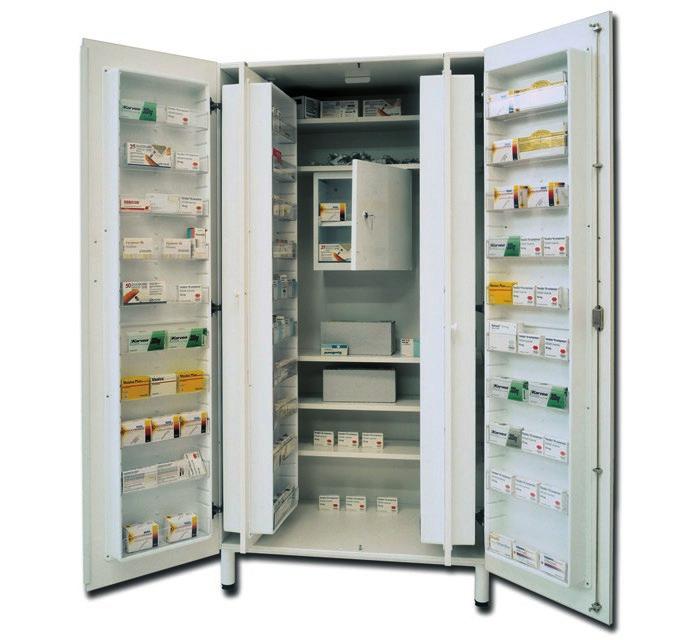 200 Armadio porta farmaci con tesoretto Armadietti da parete cod.