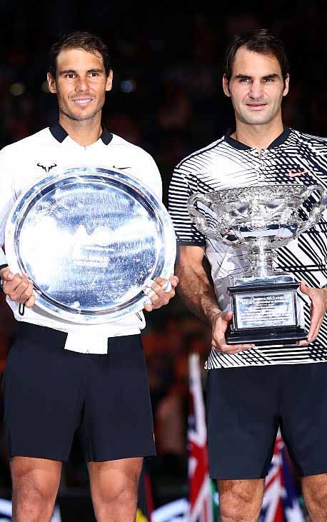 12 i numeri della settimana 2x2: Federer & Nadal di Giorgio Spalluto foto Getty Images 2 i titoli dello Slam vinti nel 2017 da Roger Federer e Rafael Nadal (nella foto).