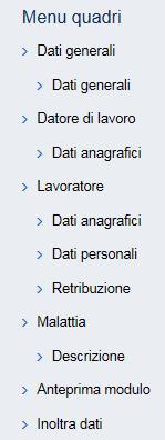 Introduzione Sul lato sinistro della schermata sono presenti menù e funzioni a cui l utente può accedere.