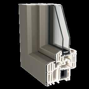 5 Finestre Top 90 Step-line KAB Top nel risparmio energetico, top nella varietà di colori Nella versione KAB rivestiamo il lato esterno delle nostre finestre in