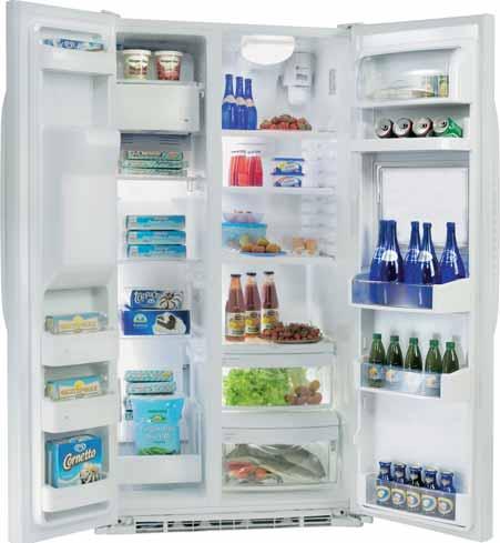 Frigorifero Side-by-Side profondo 61 cm MIGLIOR RAPPORTO QUALITA -PREZZO GCE23LHFWW BIANCO Totale litri (lordi): 671 (418 frigo - 253 freezer) Profondo 61 cm - Classe A - 564 kwh all anno