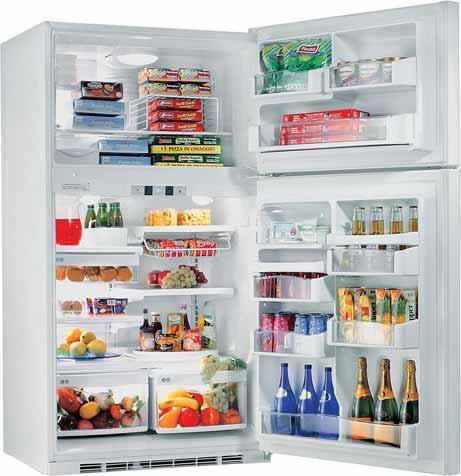 Frigorifero Top Freezer PTE25LBWW BIANCO Totale litri (lordi): 697 (496 frigo - 201 freezer) Classe B - 815 kwh all anno Porte reversibili -