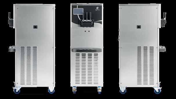 Bigusto verticale (un compressore) Questi modelli sono dotati di 4 circuiti frigoriferi indipendenti, alimentati da un unico compressore, per la gestione delle vasche e dei cilindri.