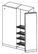 4 cassetti monoporta cerniere dx/sx Estrazione totale 60 567,00 con Blumotion legno 45 280,00 245,00 Colonna