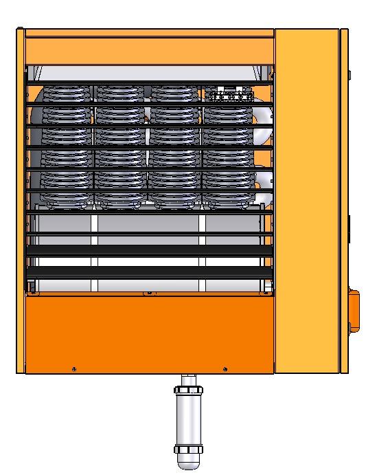 3.4 EVACUAZIONE DELLA CONDENSA I generatori serie G sono dotati di serie di un kit scarico condensa da collegare (a cura dell'installatore) all'apposita uscita presente nella parte inferiore del