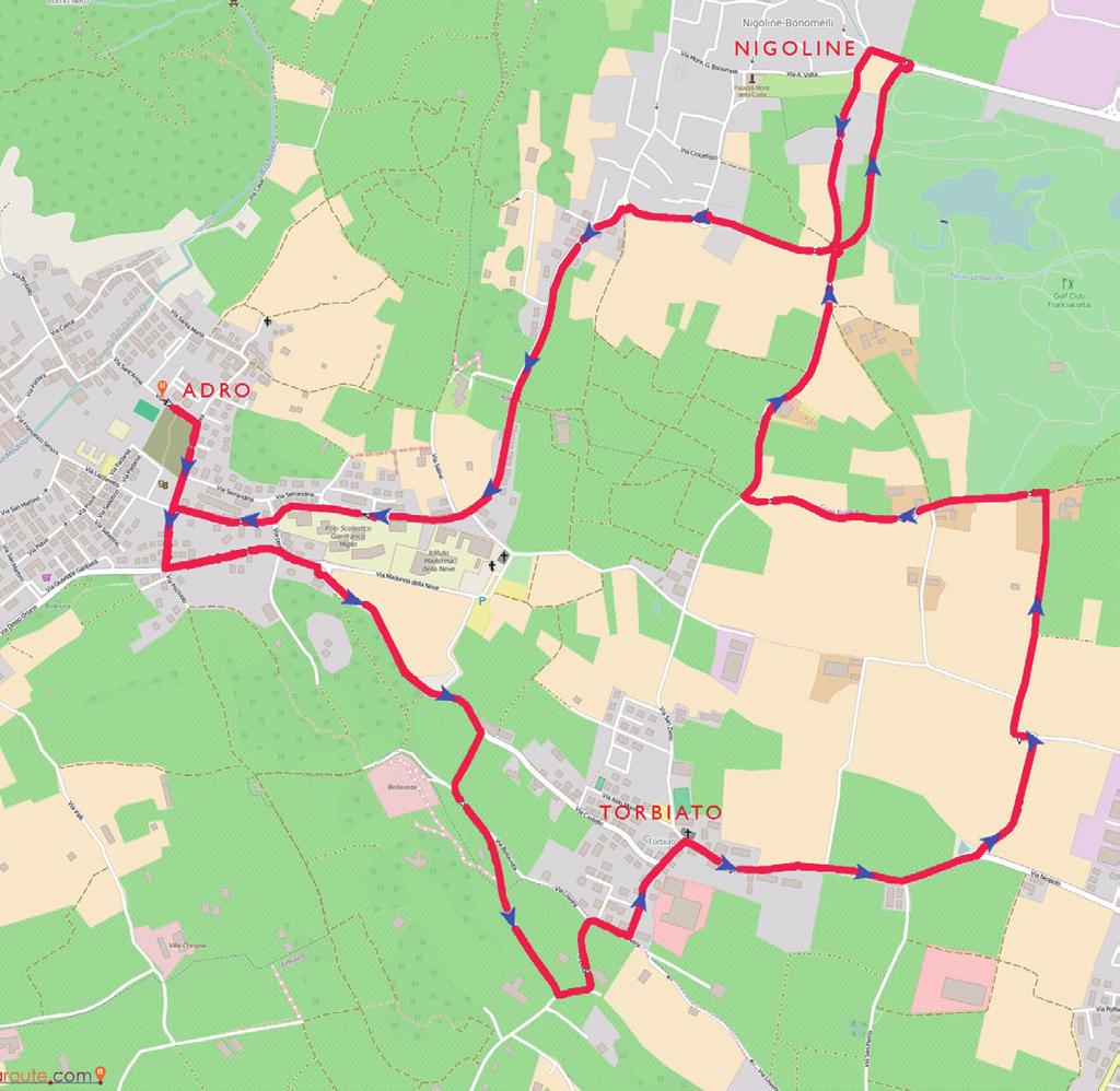 10 KM ADRO - TORBIATO - NIGOLINE - ADRO NON COMPETITIVA PARTENZA ORE 10:00 PRESSO LA POLISPORTIVA ADRENSE - VIA INDIPENDENZA - ADRO (BS) L INTERO RICAVATO DELLA