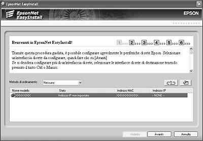 7. EpsonNet EasyInstall viene avviato.