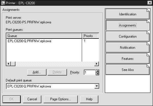 6. Nella schermata dell'amministratore NetWare, fare doppio clic sull'icona Oggetto stampante. 7.