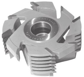 107 Frese regolabili per giunzioni Adjustable joint cutters 1 1 1 L 10 70 15 70 15 70 Z = numero dei taglienti = diametro in mm. L = altezza del legno P = passo di giunzione in mm.