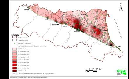 monitoraggio con livellazione e GPS 1999: prima