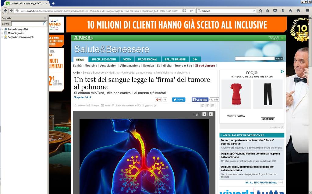 Cosa ci aspetta La scoperta scoperta di di oggi, oggi, pubblicata pubblicata sul sul Journal Journal of of the the La National Cancer Institute, è di quelle che fanno storia National Cancer