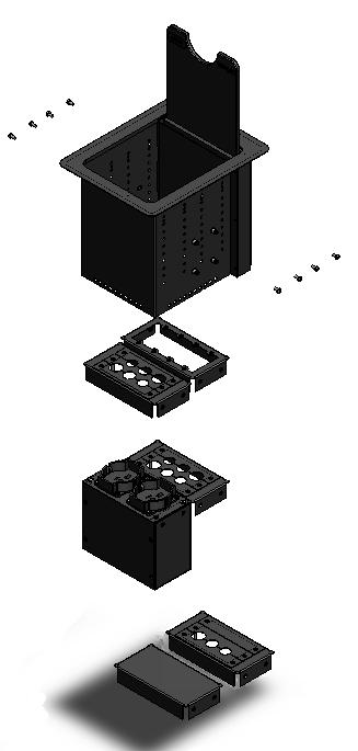 5.0 MONTAGGIO ACCESSORI Si possono montare, all interno del WP090, molti accessori, illustrati nella la pagina seguente. Il montaggio è facile e veloce.